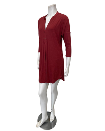 Fleur't 6004 Chili Rib Dolman 3/4 Sleeve Modal Nightshirt Myselflingerie.com